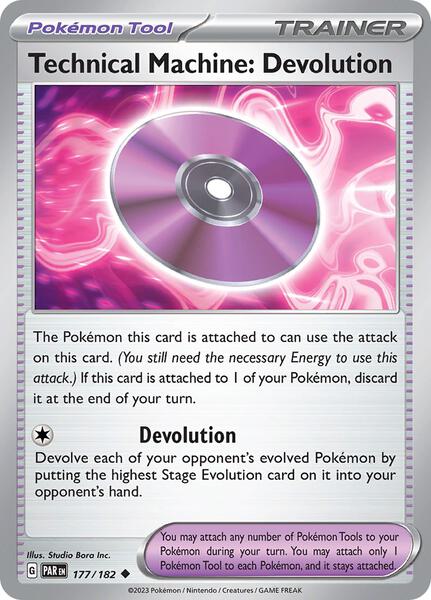 Technical Machine: Devolution - SV04: Paradox Rift - Pokemon ...