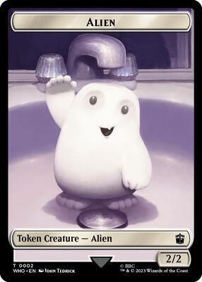 Alien // Food (0025) Double-Sided Token 2 // 25 – Universes Beyond: Doctor Who (Token)