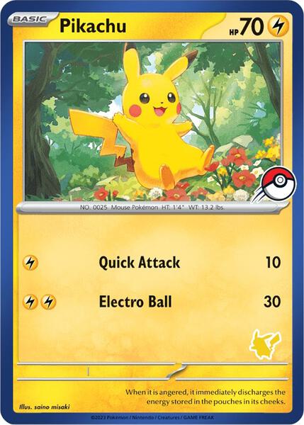 Pikachu (Blue Border)