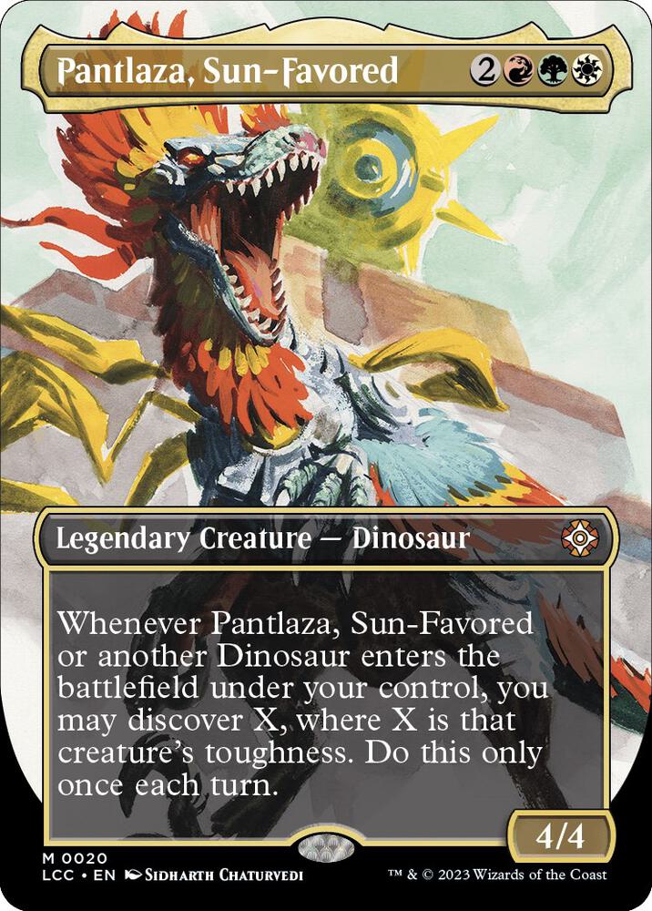 MTG 十二生肖 龍① Pantlaza, Sun-Favored (Borderless) - Commander: The Lost Caverns