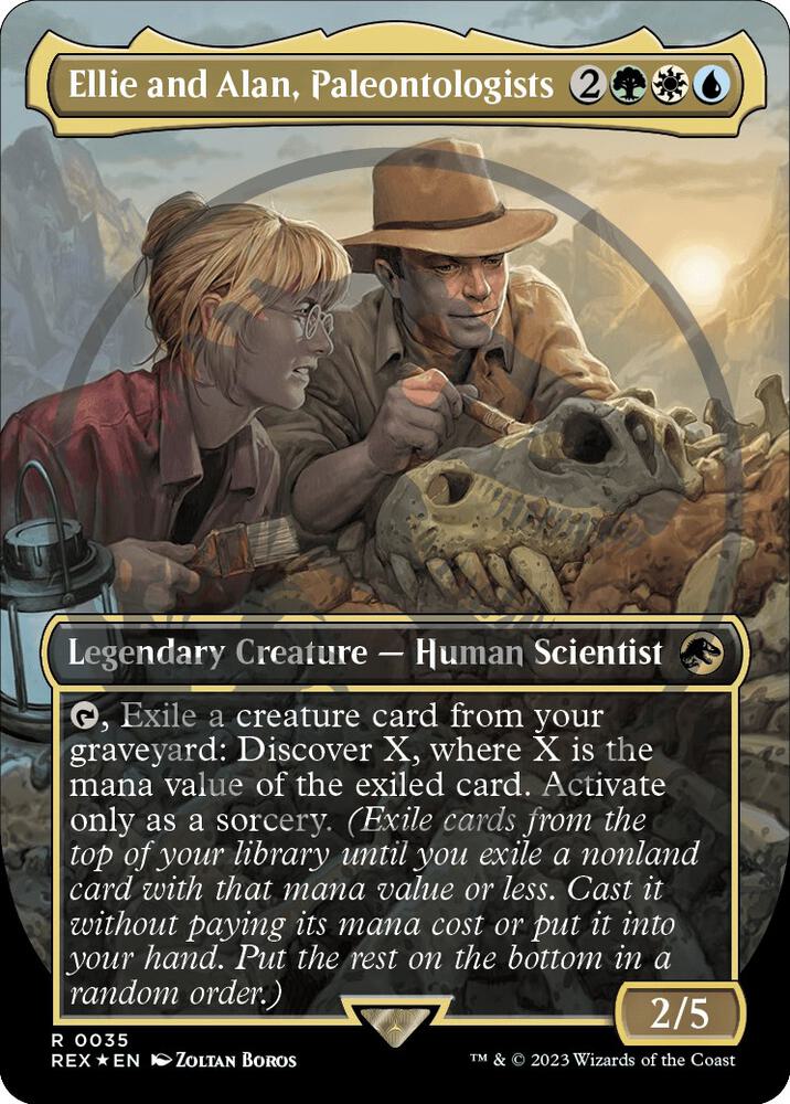 Ellie and Alan, Paleontologists (Borderless) (Emblem) - Universes Beyond: Jurassic  World Collection - Magic: The Gathering - TCGplayer.com