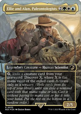 Ellie and Alan, Paleontologists (Borderless) (Emblem)