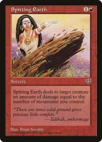 Spitting Earth - Mirage - Magic: The Gathering card