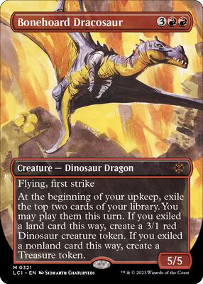 Bonehoard Dracosaur (Borderless) - The Lost Caverns of Ixalan