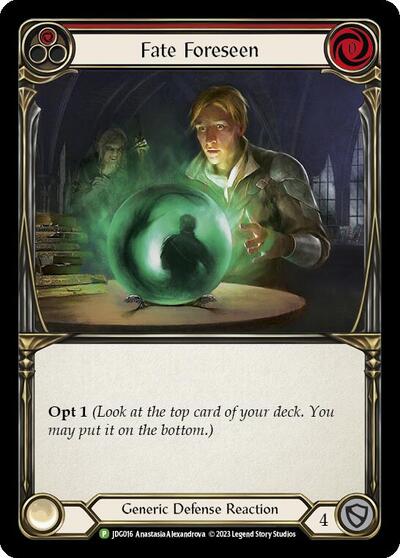 Fate Foreseen (Red) - JDG016 Flesh and Blood: Promo Cards card price