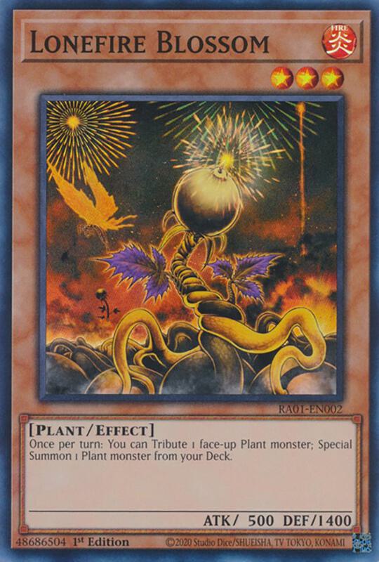 Yugioh! X3 Lonefire Blossom - Ra01 (super Rare) Tercia Lonefire Blossom Inglés