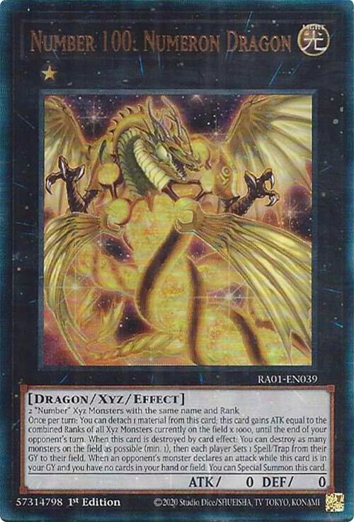 Number 100: Numeron Dragon (PUR) - 25th Anniversary Rarity