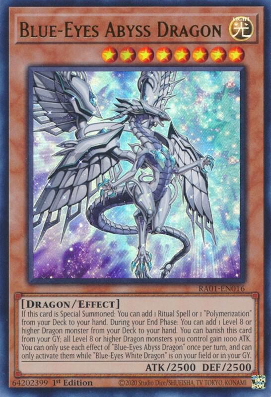 ブルードラゴンUR Blue-Eyes Abyss Dragon (UR) - 25th Anniversary Rarity Collection
