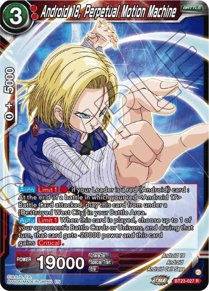 Android 18, Perpetual Motion Machine - Perfect Combination