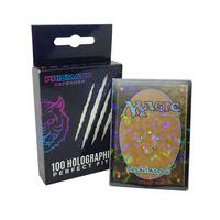 holographic sleeves for pokemon cards 100 PCS Top Loading Sweet Heart Shaped Card Sleeves, Cute Foil Holo Shinny Card Protector Kpop Idol/TCG/CCG Standard Sized/Japanese Sized Cover (61x88mm) : Toys & Games Can be used for submissions with PSA Holographic Card Sleeves