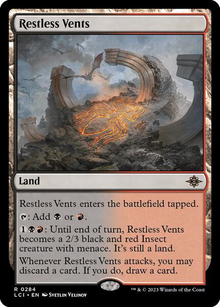 MTG トランプ Restless Vents - The Lost Caverns of Ixalan - Magic: The Gathering