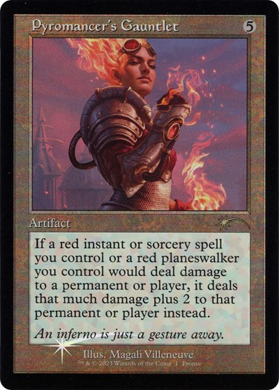 Pyromancers Gauntlet Retro Frame