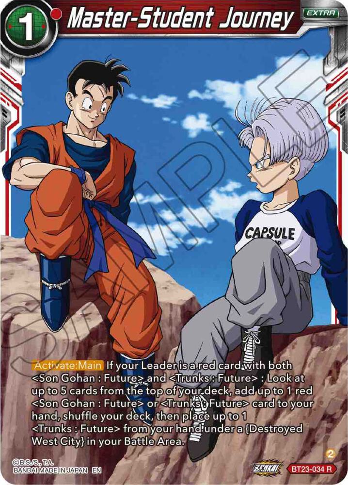 Master-Student Journey #BT23-034 — Perfect Combination