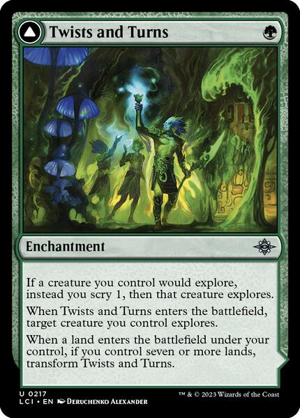 MTGカード　いろいろ Twists and Turns - The Lost Caverns of Ixalan - Magic: The