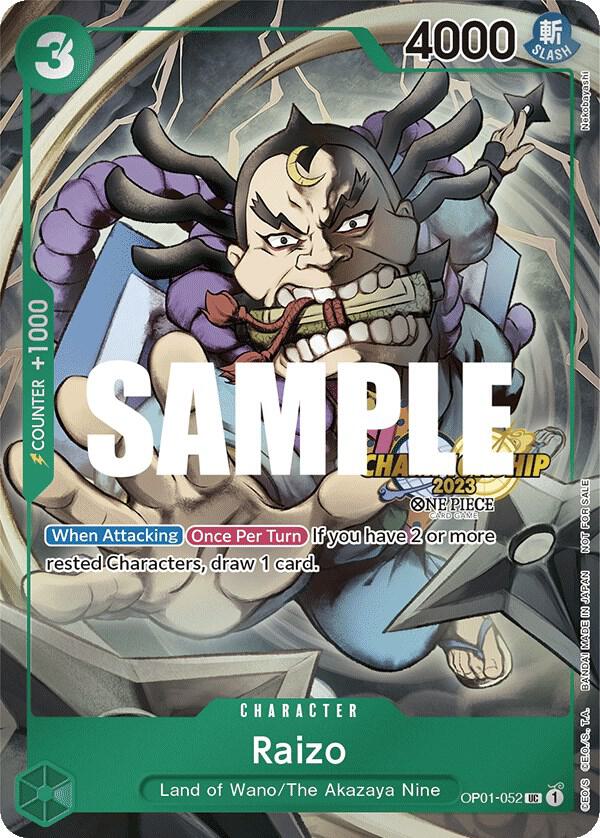 ワンピースカード　championship finalist 英語 RAIZO Raizo (CS 2023 Event Pack) - One Piece Promotion Cards - One Piece