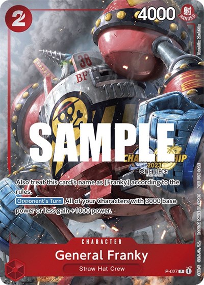 General Franky (CS 2023 Event Pack) One Piece Promotion Cards card price