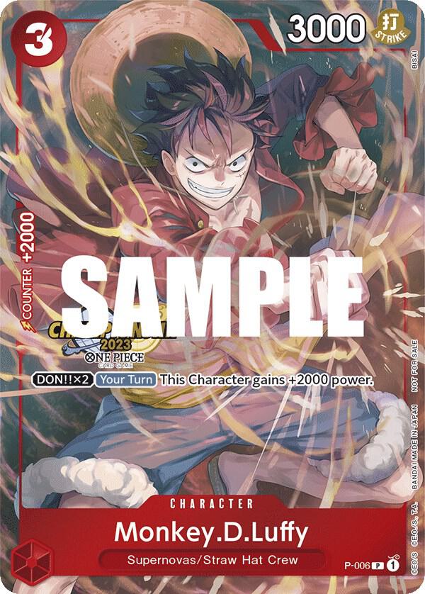 2022 ワンピースカード MONKEY D. LUFFY #006 Monkey D Luffy ST10-006 (Promo) Full Art ONE PIECE DAY 2024