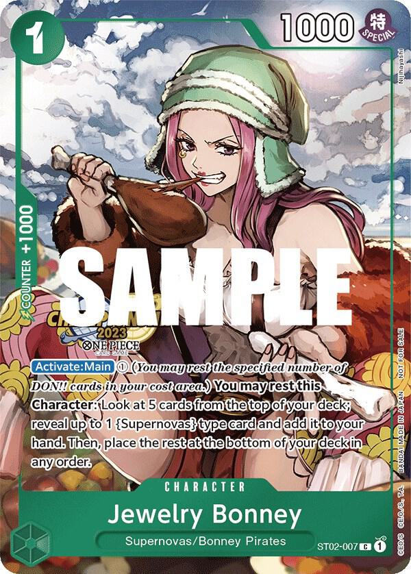 ジュエリー ボニー　チャンピオンシップCS2023 イベントパック　PSA10 2024 One Piece Championship 2023 Celebration Pack Promo