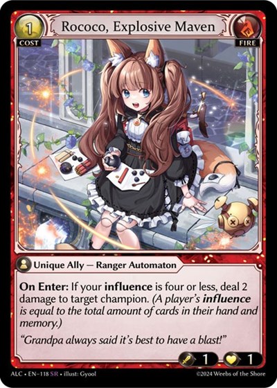 Rococo, Explosive Maven card