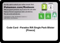 Code Card - Paradox Rift Single Pack Blister [Pineco] · SV04: Paradox Rift · #— · Normal