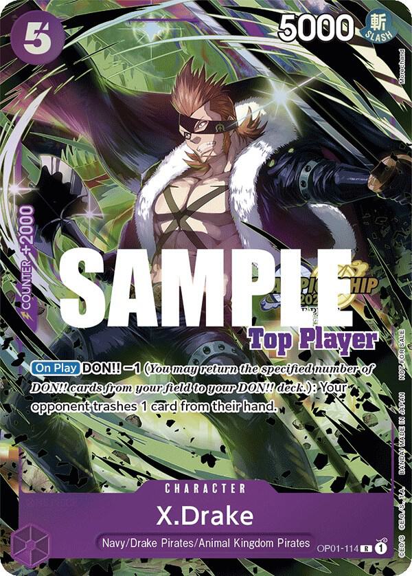 X.Drake (CS 2023 Top Players Pack) - One Piece Promotion Cards