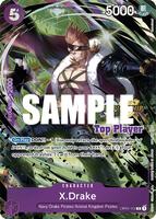 【英語版】X・ドレークCS2023 Finalistワンピースカード X.Drake (CS 2023 Top Players Pack) - One Piece Promotion Cards