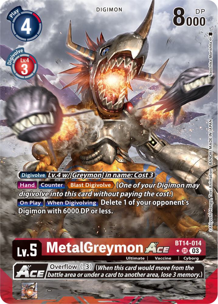 MetalGreymon ACE (Alternate Art) - Blast Ace - Digimon Card Game