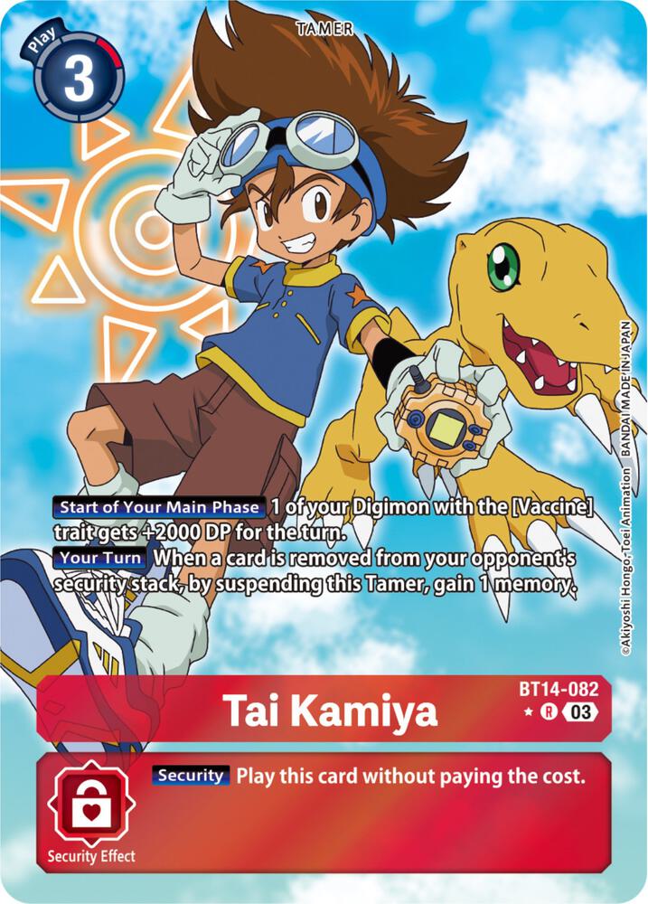 たぁ〜 Tai Kamiya (Alternate Art) - Blast Ace - Digimon Card Game