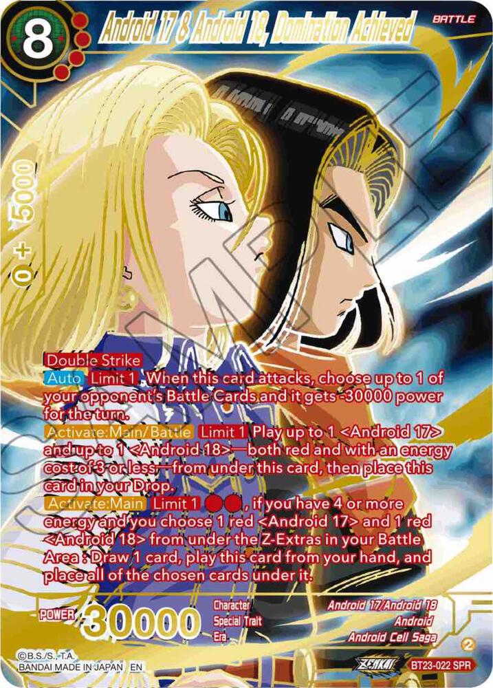 Android 17 & Android 18, Domination Achieved (SPR) - Perfect