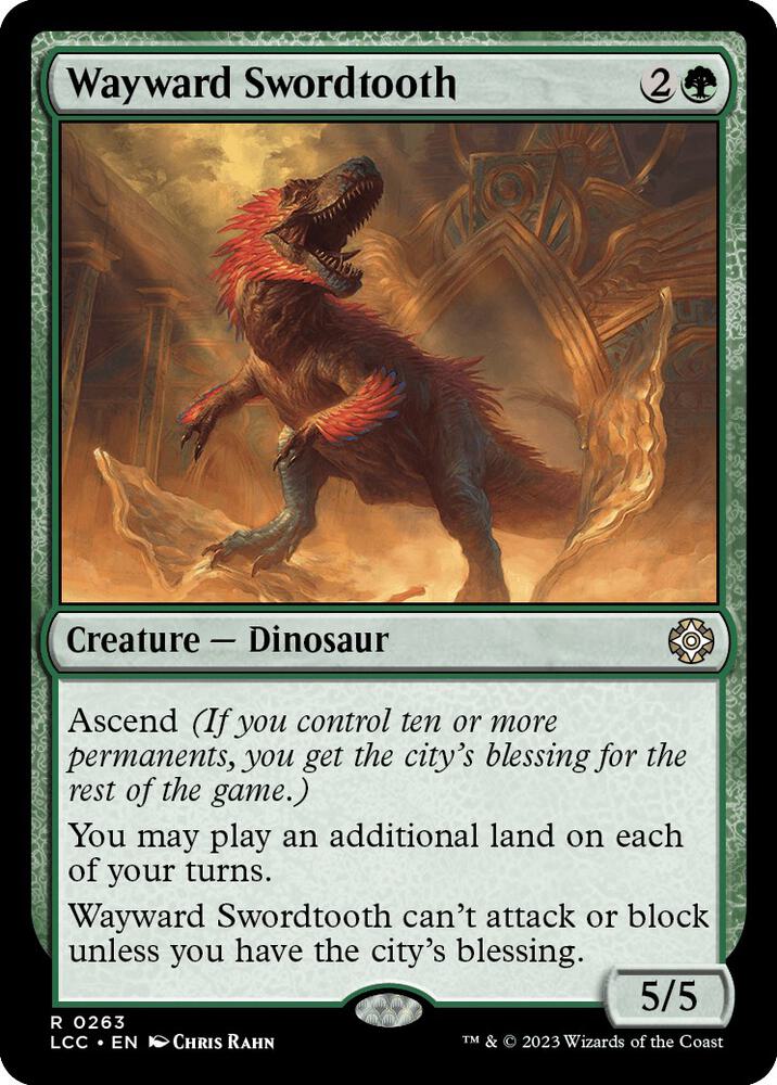 Wayward Swordtooth - Commander: The Lost Caverns of Ixalan - Magic