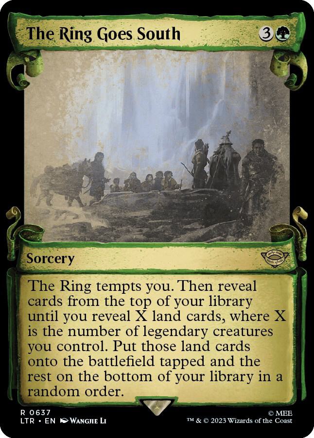 The Ring Goes South (Showcase Scrolls) - Universes Beyond: The Lord of the Rings: Tales of Middle-earth - Magic: The Gathering The Ring Goes South (Showcase Scrolls) - Universes Beyond: The Lord of the Rings: Tales of Middle-earth - Magic: The Gathering