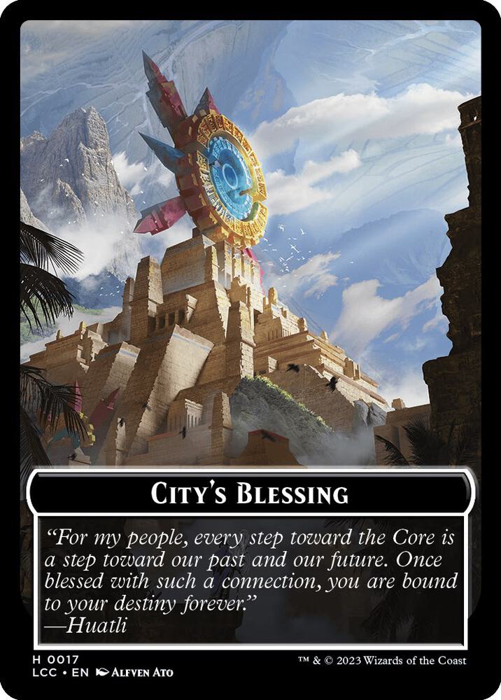 City's Blessing // Pirate Double-Sided Token - Commander: The Lost