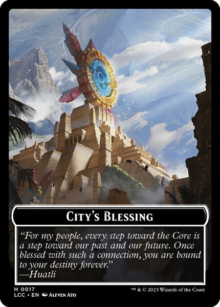 City's Blessing // Pirate Double-Sided Token - Commander: The Lost