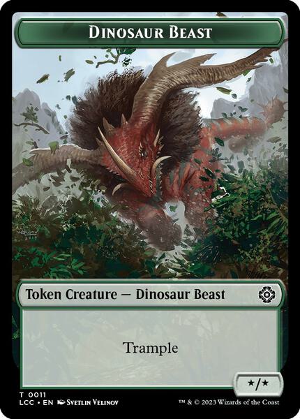 mtg ixalan dinosaur cards Palani's Hatcher [The Lost Caverns of Prerelease Cards] The Lost Caverns of Ixalan Commander Tokens Type Dinosaur Beast // Dinosaur Double-Sided