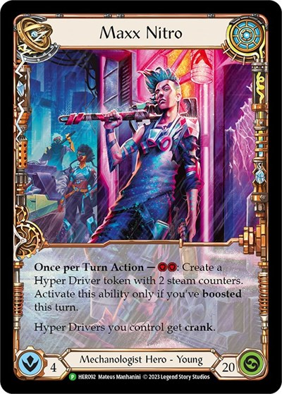 Maxx Nitro - HER092 Flesh and Blood: Promo Cards Promo Flesh and Blood card — value and price