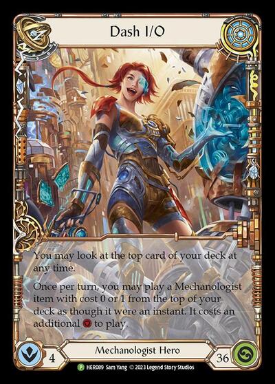 Dash I/O - HER089 Flesh and Blood: Promo Cards Promo Flesh and Blood card — value and price