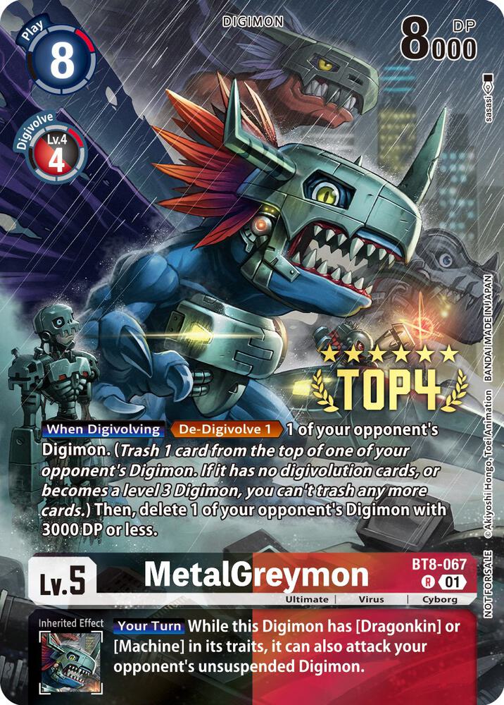 MetalGreymon (Digimon 3-On-3 Top 4) - New Awakening - Digimon Card