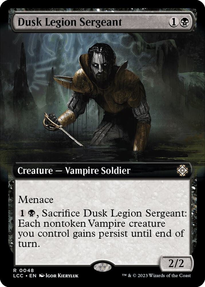 Dusk Legion Sergeant (Extended Art) - Commander: The Lost Caverns