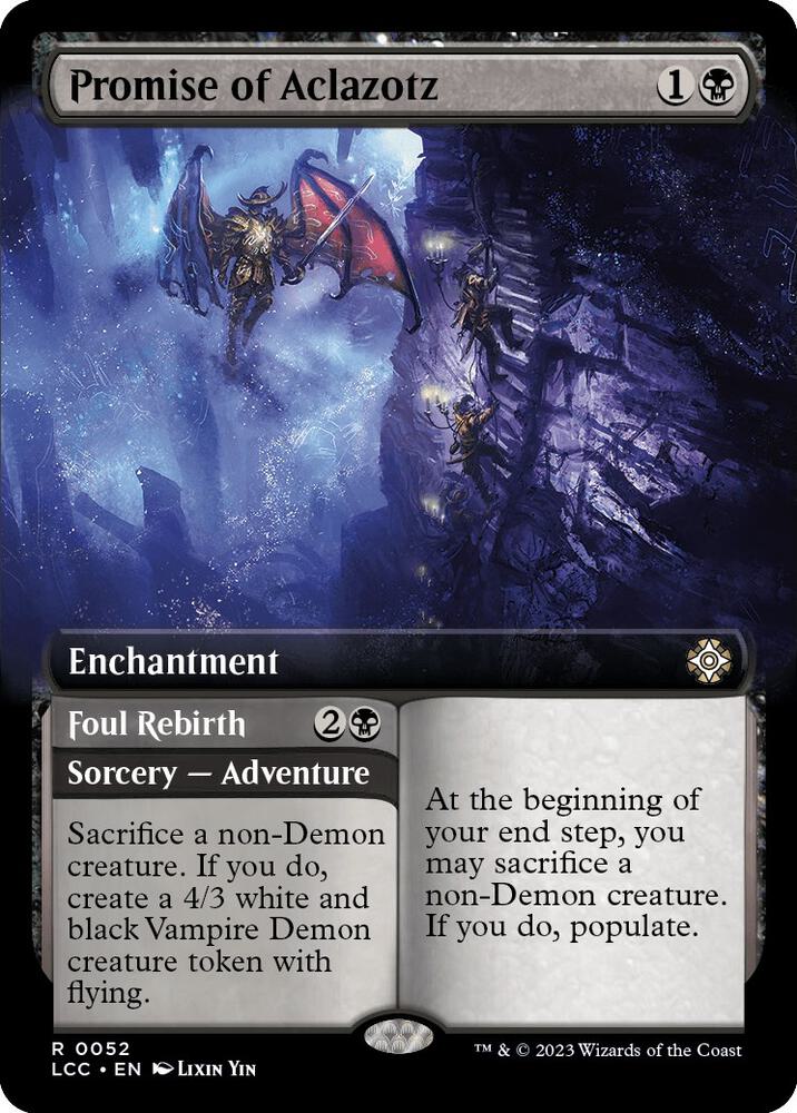 Promise of Aclazotz (Extended Art) - Commander: The Lost Caverns