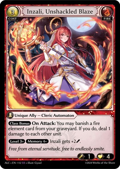 Inzali, Unshackled Blaze card