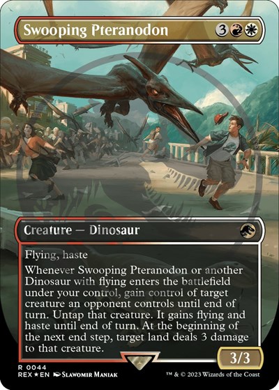 Swooping Pteranodon (Borderless) (Emblem)