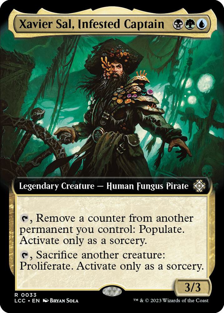 Xavier Sal, Infested Captain (Extended Art) - Commander: The Lost