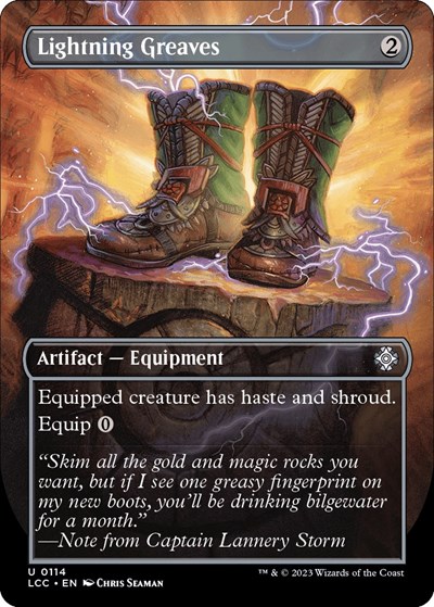 Lightning Greaves Borderless