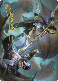 Huatli's Final Strike Art Card (Gold-Stamped Signature)