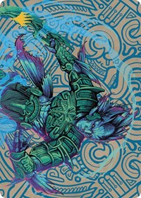 Hakbal of the Surging Soul Art Card (Gold-Stamped Planeswalker Symbol)