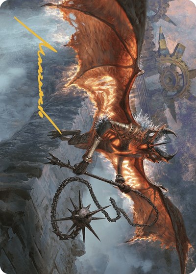 Bloodletter of Aclazotz Art Card 15 81 Gold Stamped Signature
