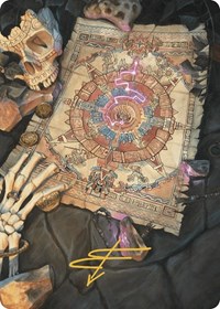 Map Token Art Card (Gold-Stamped Signature)