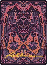 Bloodletter of Aclazotz Art Card (61/81) (Gold-Stamped Signature) - Art Series: The Lost Caverns of Ixalan - Magic: The Gathering card