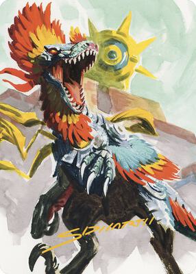 Pantlaza, Sun-Favored Art Card (Gold-Stamped Signature)