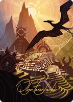 Plains Art Card (Gold-Stamped Signature) - Art Series: The Lost